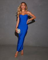 Effortless Moment Bandage Bodycon Maxi Dress