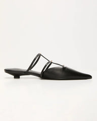 Corie Caged Leather Stud Flats