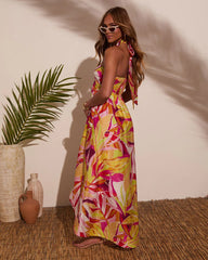 Fun In The Sun Halter Maxi Dress