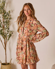 Allenah Drawstring Mini Dress