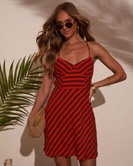 Celina Striped Mini Dress