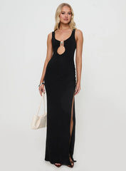 Zaloma Cut Out Maxi Dress Black