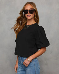 Delphi Poplin Short Sleeve Top