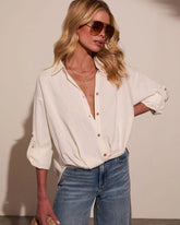 Emmah Button Down Top