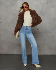 Found You Here Stretch High Rise Flare Jeans