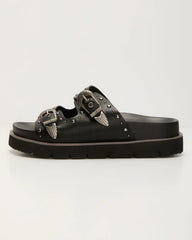 Hadyn Western Studded Buckle Sandal