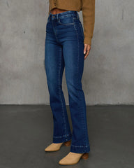Coraline Super Stretch Mid Rise Flare Jeans
