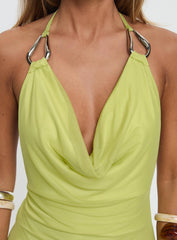 Rhaenyra Halter Maxi Dress Green