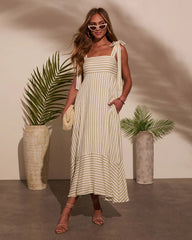 Colene Striped Maxi Dress
