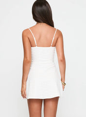 Jaye Mini Dress White Broderie
