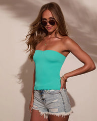 Chill Days Ribbed Tube Top