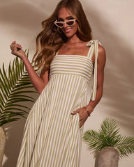 Colene Striped Maxi Dress