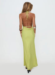 Rhaenyra Halter Maxi Dress Green