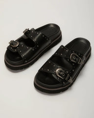 Hadyn Western Studded Buckle Sandal