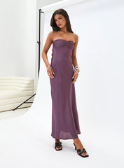 Maryska Strapless Maxi Dress Purple