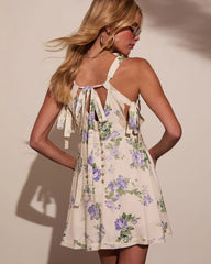 Crissa Floral Cutout Mini Dress