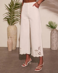 Breezy Ritual Eyelet Scallop Jeans