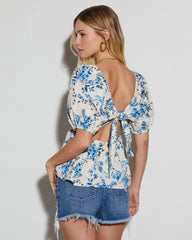 Colleen Floral Short Sleeve Top