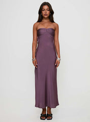 Maryska Strapless Maxi Dress Purple
