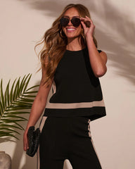Cool Again Contrast Trim Top