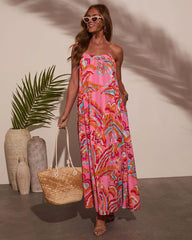Ellisa Abstract Maxi Dress