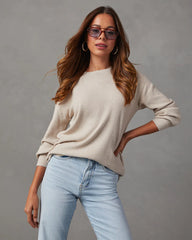 Coralee Waffle Knit Long Sleeve Top
