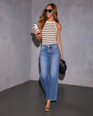 Coralie Striped Knit Top