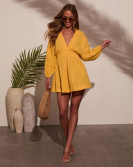 Brighter Days Gauze Mini Dress