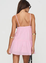Nicoletta Mini Dress Light Pink Petite