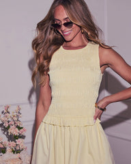 Alissa Smocked Mini Dress