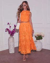 As You Are Embroidered Cropped Top