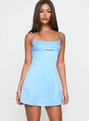 Powell Mini Dress Light Blue