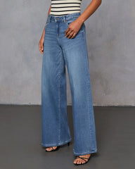 Coletti Super Stretch Wide Leg Jeans