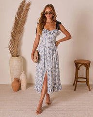 Canyon Crush Fit And Flare Maxi Dress