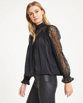 Down Memory Lane Lace Contrast Top
