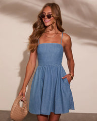 Adrianne Denim Mini Dress