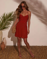 Celina Striped Mini Dress
