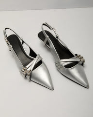 Cool Edge Slingback Kitten Heel