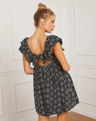 Daniela Gingham Babydoll Mini Dress