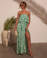 Elsa Paisley Maxi Dress