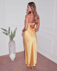 Afternoon Light Strapless Maxi Dress