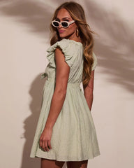 Gigi Puff Sleeve Babydoll Mini Dress