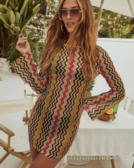 Hit The Tropics Cover Up Mini Dress