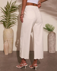 Breezy Ritual Eyelet Scallop Jeans