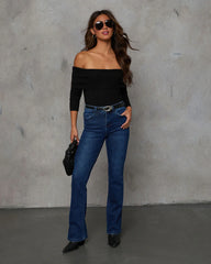 Dorina Super Stretch High Rise Flare Jeans