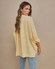 Federica Cotton Button Down Top