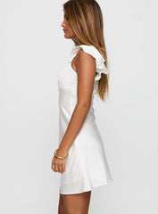 Once In A Lifetime Mini Dress White