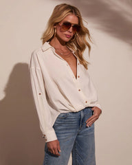 Emmah Button Down Top