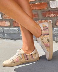 Coolway Multi Color Stitched Star Sneakers