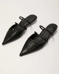 Corie Caged Leather Stud Flats